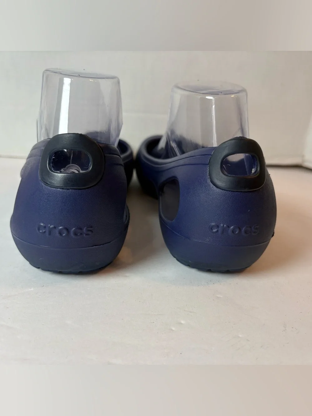 Crocs Kadee Blue Classic Slip-on Ballet Flats Cutout Size 9
